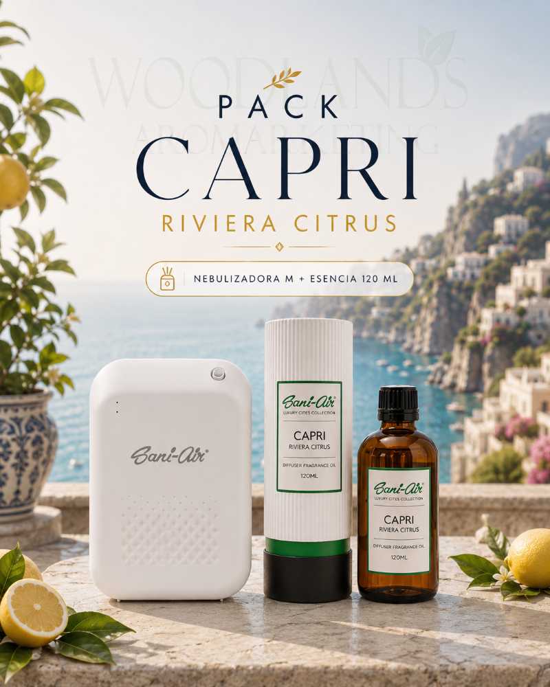 Pack Esencia Luxury Sani Air Capri 120ML + Nebulizador M
